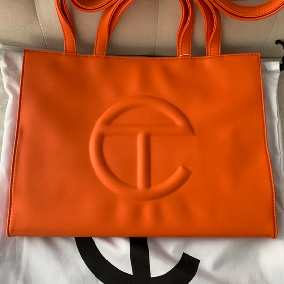 New Telfar Orange Medium Tote - Picture 5 of 5